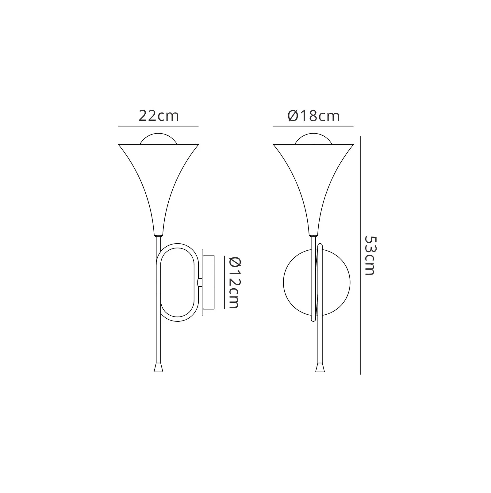 Jazz Wall Lamp 1 Light M6353  Mantra Jazz